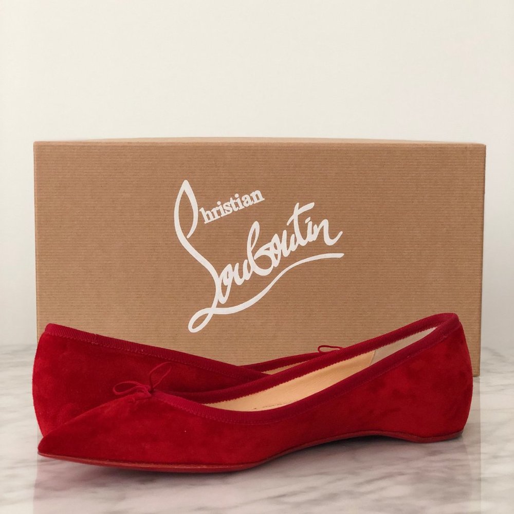 Christian Louboutin Solasofia Bow Red Sole Skimmer